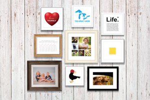 CREATE A GALLERY WALL OF ART AND PHOTOGRAPHS