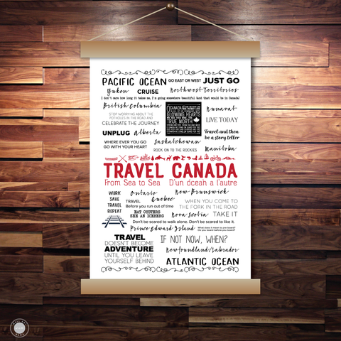 TRAVEL CANADA POSTER - WHITE
